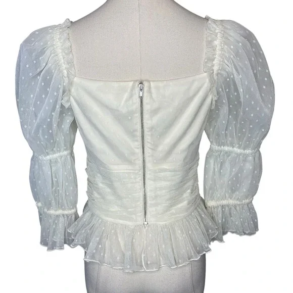 LPA Dolores Top Ivory Cream size Small - Picture 4 of 5